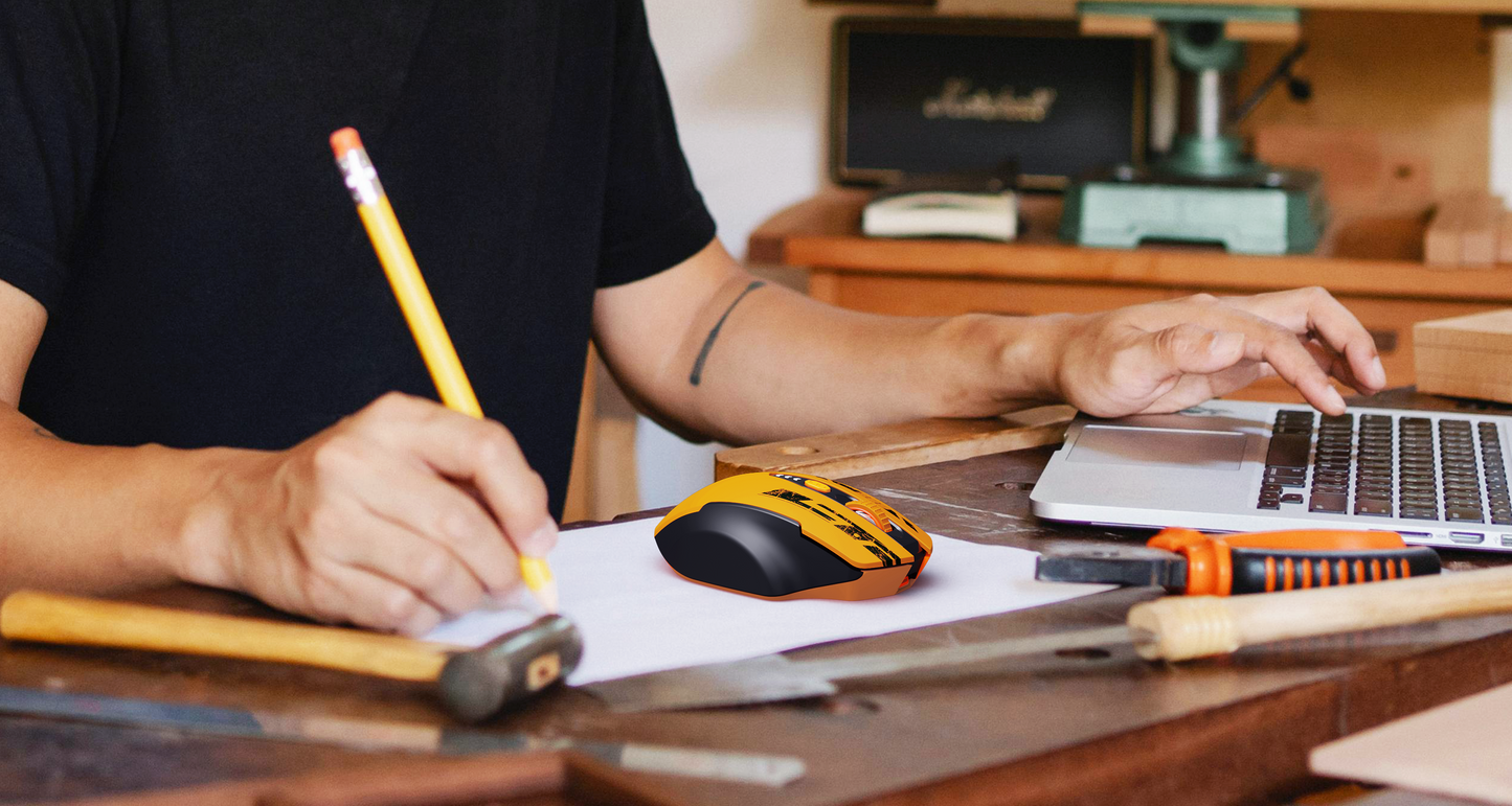 Uineer Ergonomic Rechargeable Wireless Mouse | 4-DPI (1000-4000) | 36-Month Battery