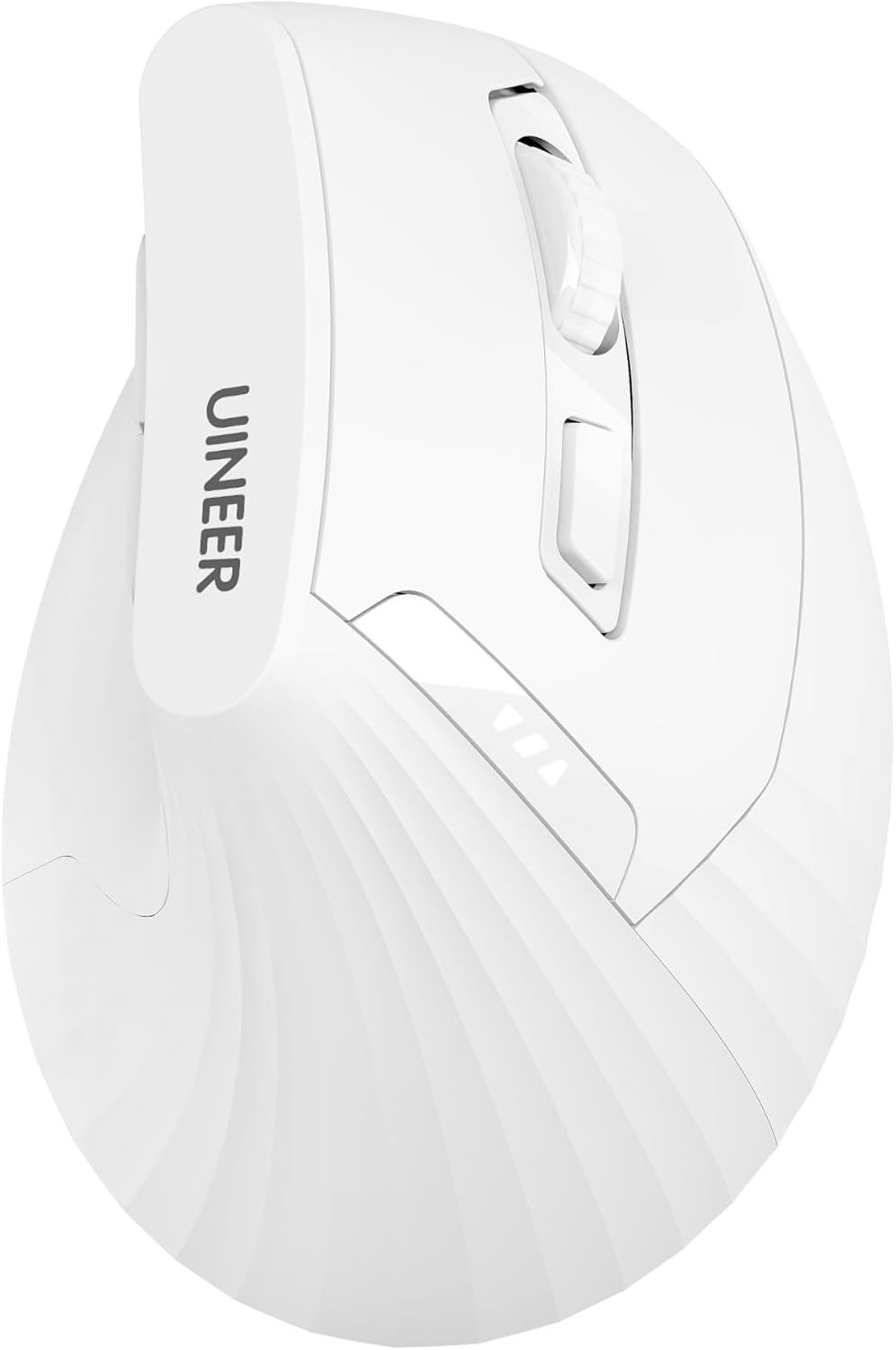 Uineer Ergonomic Wireless Mouse,Bluetooth Vertical Mouse with BT5.0/4.0/2.4G, Rechargeable with Battery Indicator,Ergonomic Design for Comfort and Reduced Wrist Strain for Home,Office Use,Black