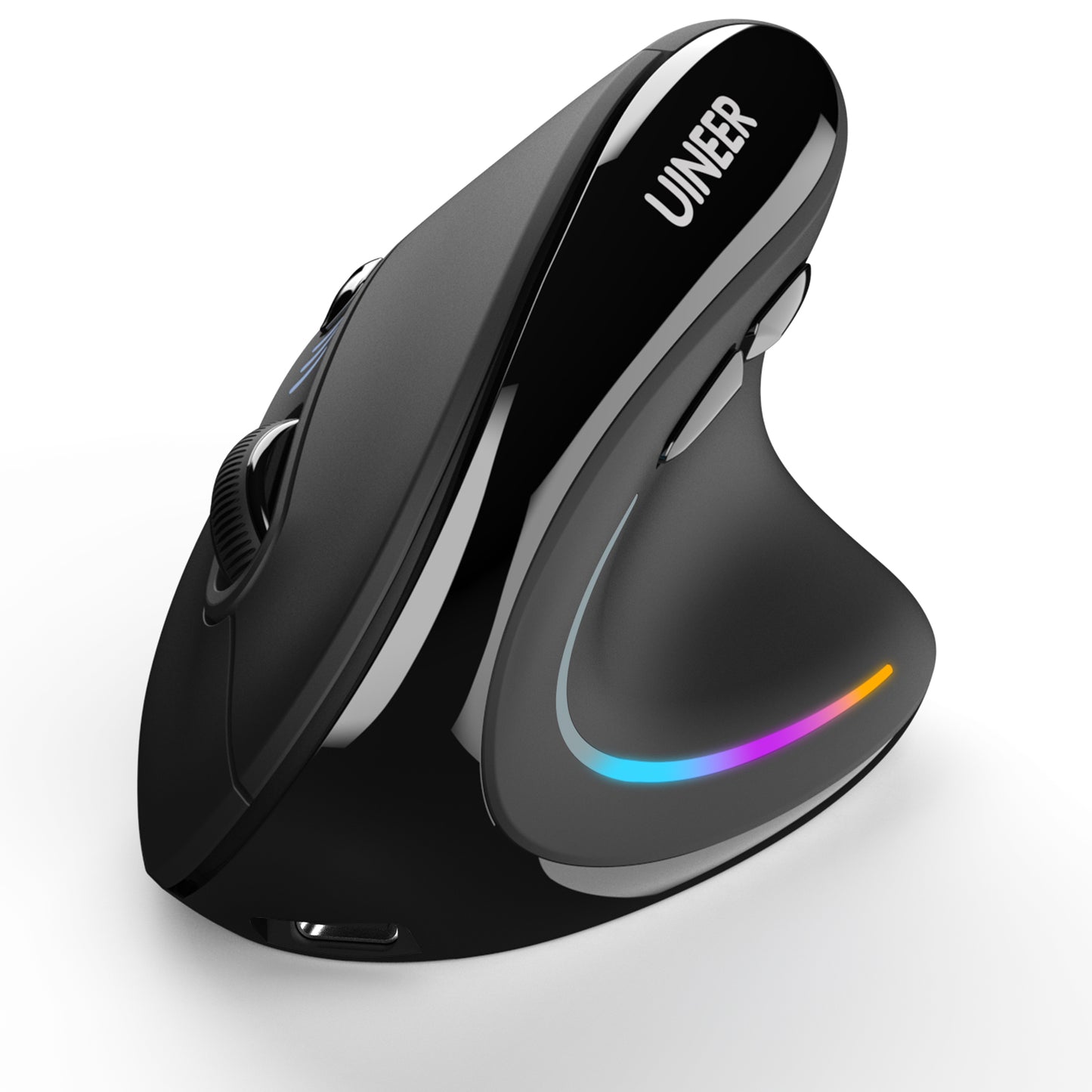 Uineer Ergonomic, Bluetooth Vertical Wireless Mouse, Reduce Wrist Pain, Lightweight, Quiet clicks Rechargeable, Bluetooth Mouse for Office, Compatible with PC, Laptop, MacBook