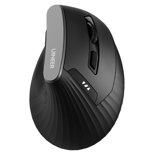Uineer Tri-Mode Bluetooth Mouse - Multi-Device Switching for iPad/Mac/PC