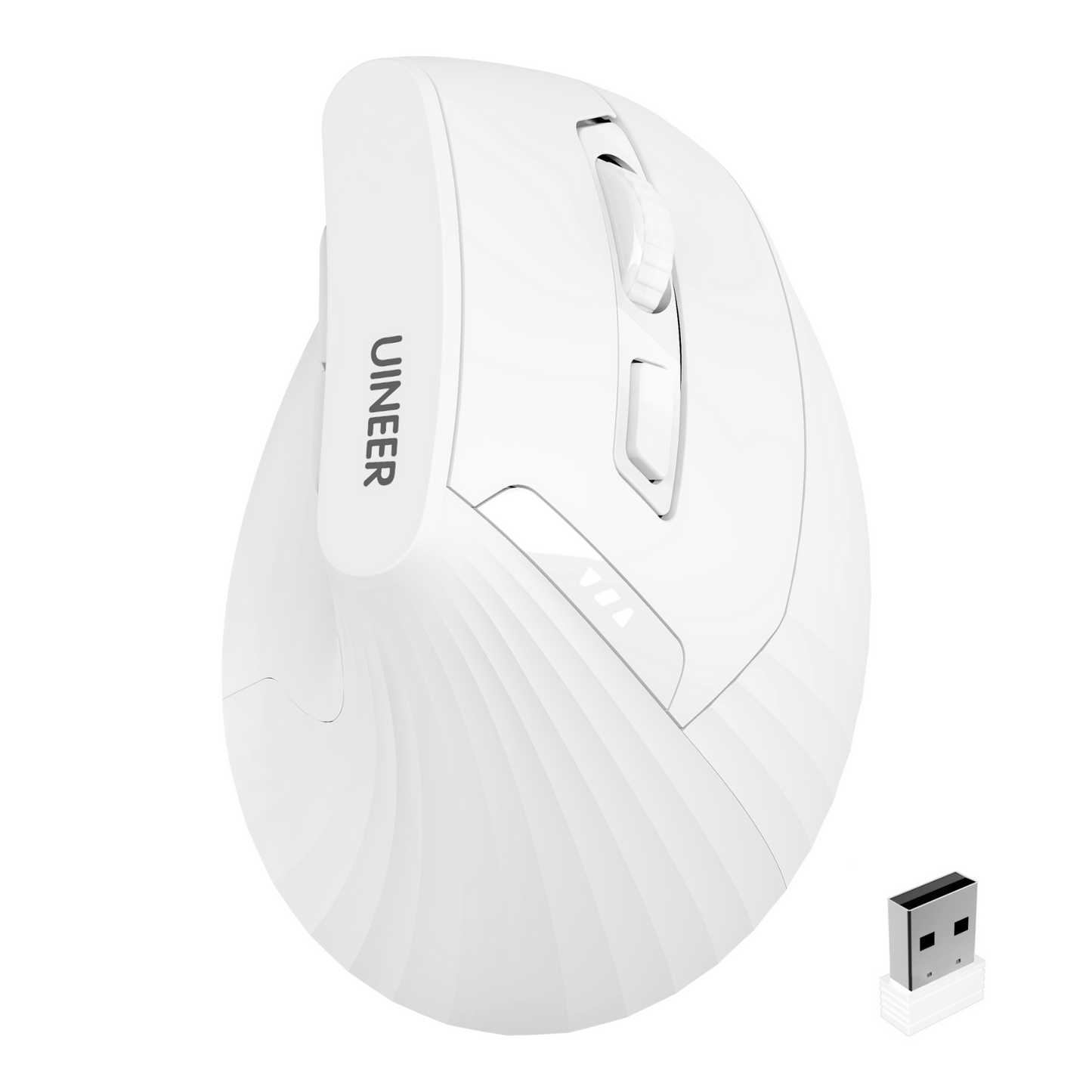 Uineer 2.4G Vertical Mouse - Plug & Play Ergonomic Design for PC/Laptop