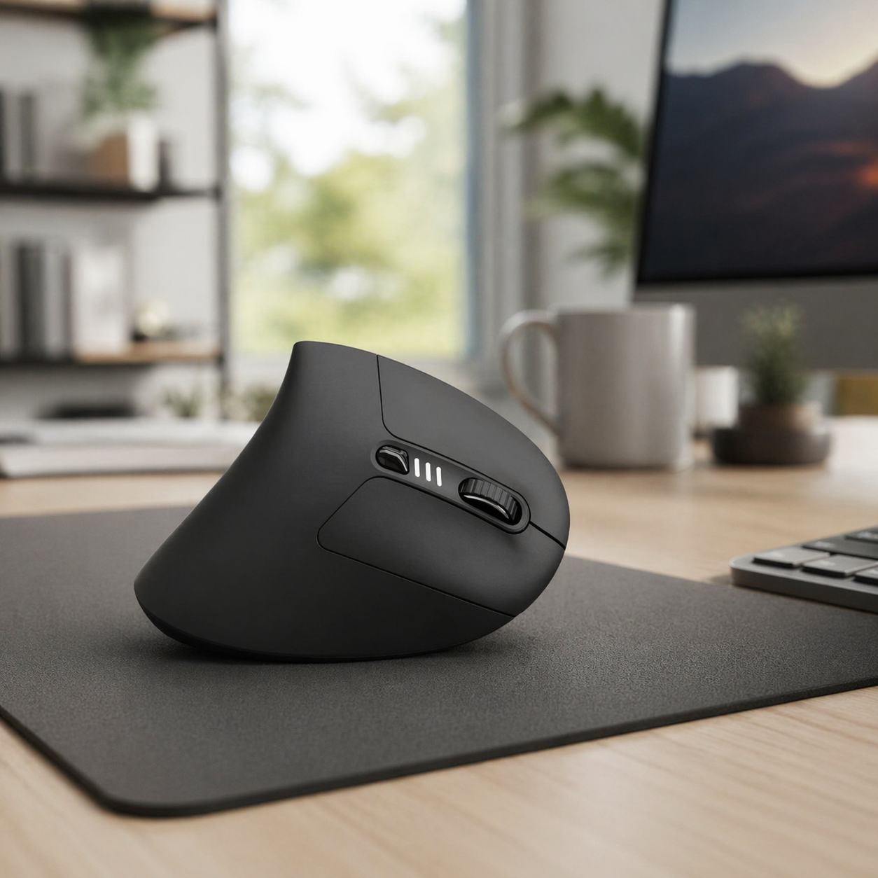 Uineer 57° Vertical Mouse - Silent, Ergonomic for PC/Mac/iPad | Reduce Wrist Pain